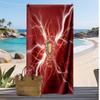 Asciugamano da Spiaggia Stampa Calcio Portogallo Asciugatura Rapida Super Assorbente Morbido Asciugamano da Bagno per Nuoto Spiaggia Viaggio Souvenir Regalo
