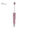 Rhinestone Bling Pens DIY Beadable Pen, Rhinestones And Faux Pearls Beaded Office Desk Accessories Black Ink Ballpoint Pen for School Supplies