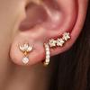 New Arrivals Leaderboard Women's Fashion Loop Single Ear Set Earrings European and American Style Fashionable Women's Copper Stud Earrings