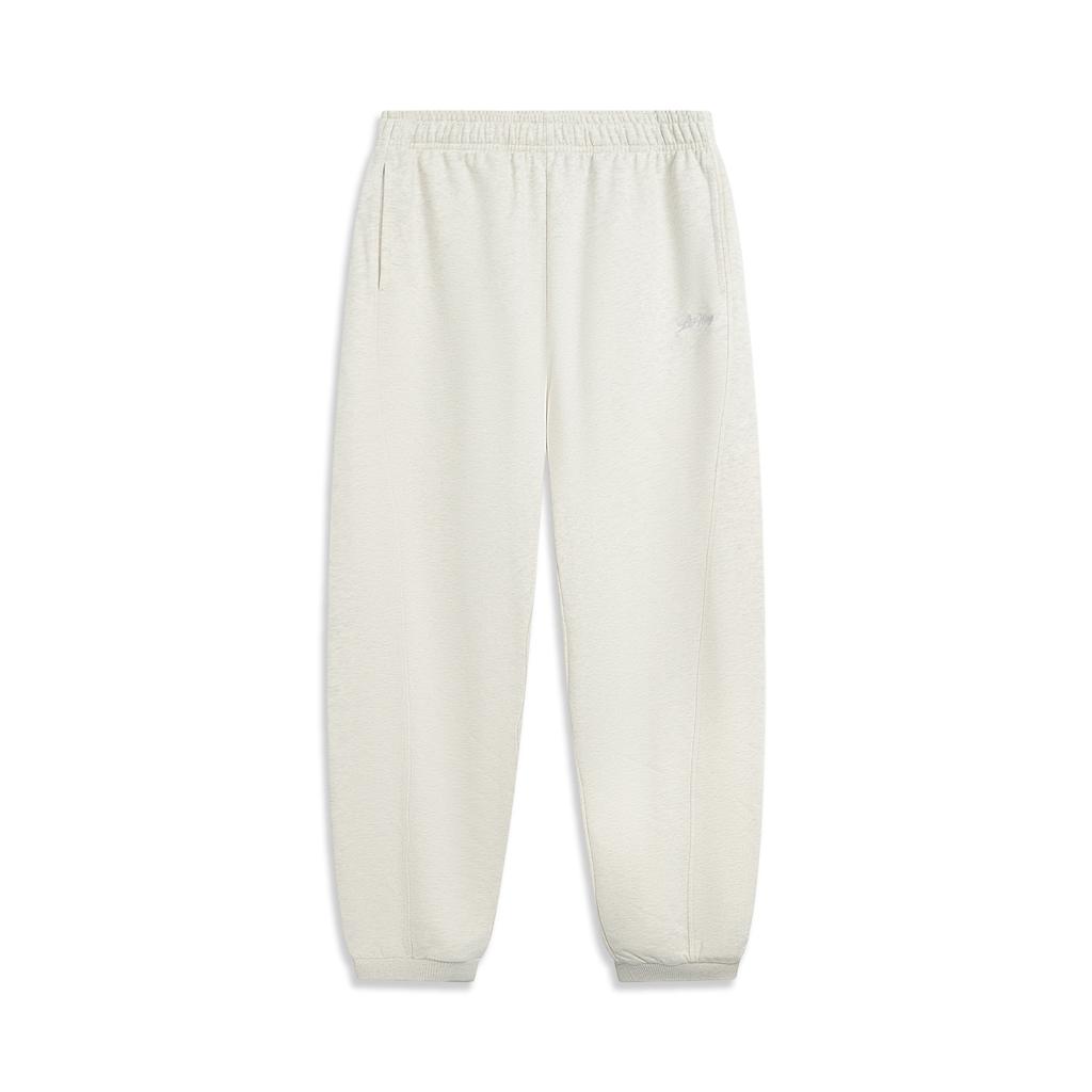 Li Ning Sports Lifestyle Series Loose Letter Embroidery Sweatpants Knitted Sports Pants Women Bottoms AKLVC14-7