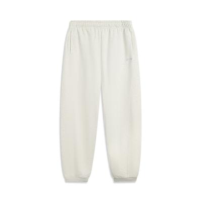Li Ning Sports Lifestyle Series Loose Letter Embroidery Sweatpants Knitted Sports Pants Women Bottoms AKLVC14-7
