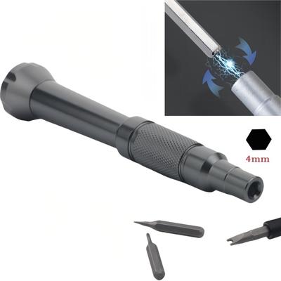 יחידה אחת ידית מברג מגנטי מדויק מחזיק כלי יד לתיקון עבור ביטים הקסגונליים 4 מ"מ ידית מברג מחזיק דרייבר שקע ביט