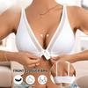 Front Closure Wireless Bra Seamless Comfort Sports Underwear Push Up Side Breast Support