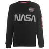 Alpha Industries Mens NASA Reflective Crew Neck Sweatshirt