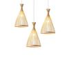 JOYINLED Japanese Style Bamboo Pendant Light Wabi Sabi Rattan Chandelier E27 LED Ceiling Hanging Lamp for Cafe Bar Home Decor