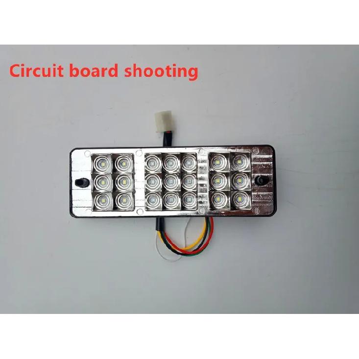 1/2PC 12-72V Car LED Tail Light Kits 12V 24V Rear Turn Signal Lamp For RV Camper Trailer Truck Stop Light Boat Lighting