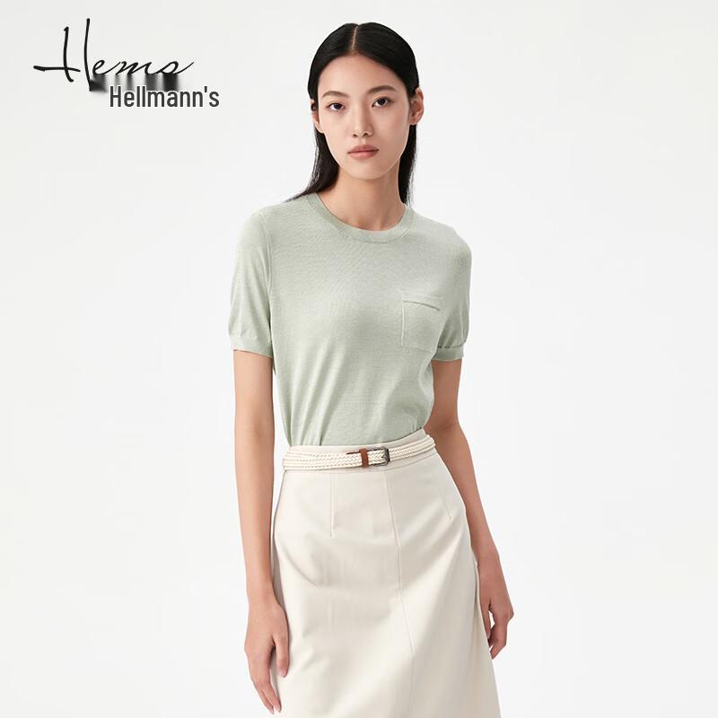 HAILIMANSI Women s Round Neck Short Sleeve Knit Top 2XL