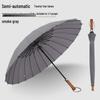 Vintage Wood Handle Automatic Windproof Long Umbrella