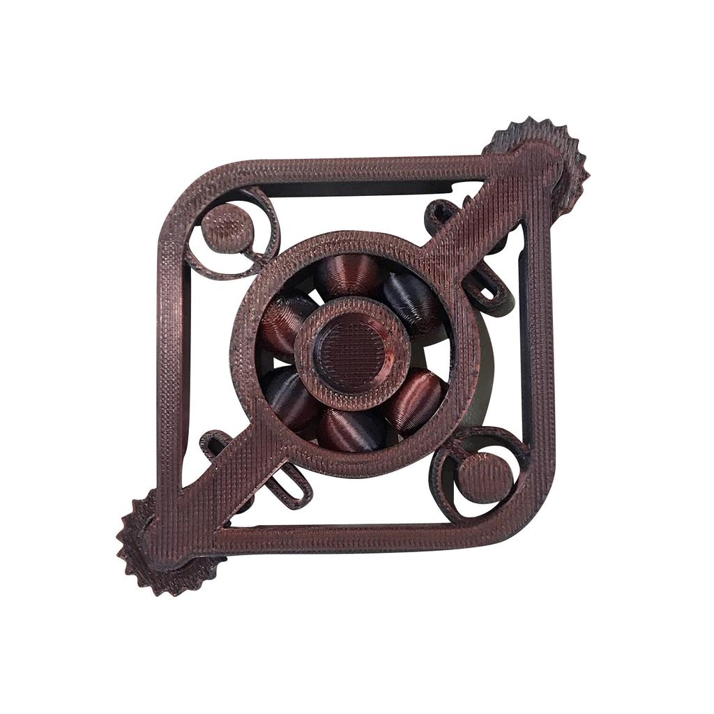 3D Printed Toy, Decompression Rotary Gear, High-speed Gyro Clicker Combination
