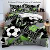 Fußball Bettwäsche Set 3D Gedruckt Bettbezug Set Weich Einzelbett Größe Heimdekoration Bettbezug Set Niedliches Geburtstagsgeschenk Für Jungen