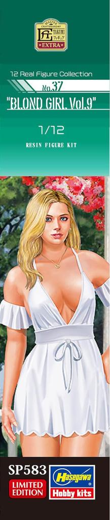 Hasegawa Real Figure Collection Blonde Girl Unpainted Resin Kit SP583 1/12 No.37 Vol.9