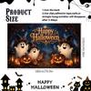 333. Halloween Happy Birthday Backdrop Banner Cute Ghost Theme Party Decoration