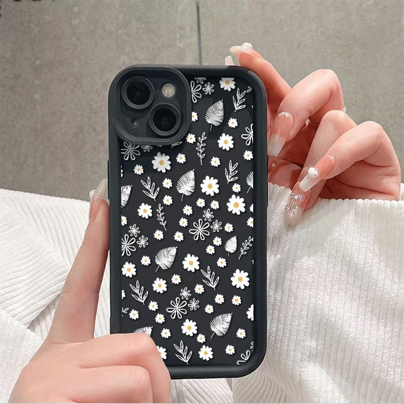 Flower Leaves Plant Pattern Case For Xiaomi Redmi 15C 15 14C 13C 12C A5 Note 12 13 14 Pro Plus 5G 4G 10 11 11S Shockproof Cover