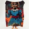 Movie A Annabelle  Flannel  Blanket Suitable for Sofa Living Room Bedroom