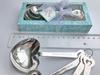 2025 One Set of Four Blue Box Measuring Spoon Stainless Steel Heart-shaped Measuring Spoon Love Heart Measuring Spoon Gift Set