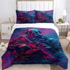 3pcs Skull Soldier Home Decor Bedding Set-Universal Three-Piece Suit for Bedroom, Guest Room, Living Room, Hotel-Perfect Gift for Fans, Trav