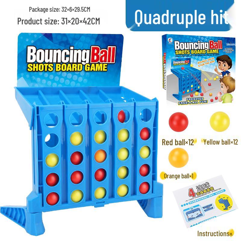 Catapult Basketball & Four-in-a-Row Desktop Pinball Game for Kids