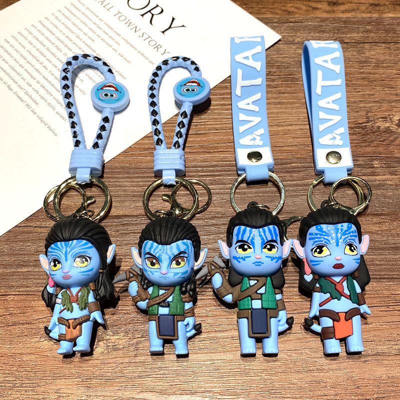 New Anime Avatar Keychain Cartoon Keyring Car Key Backpack Pendent Pvc Doll Decoration Accessories Kids Fans Charm Gifts