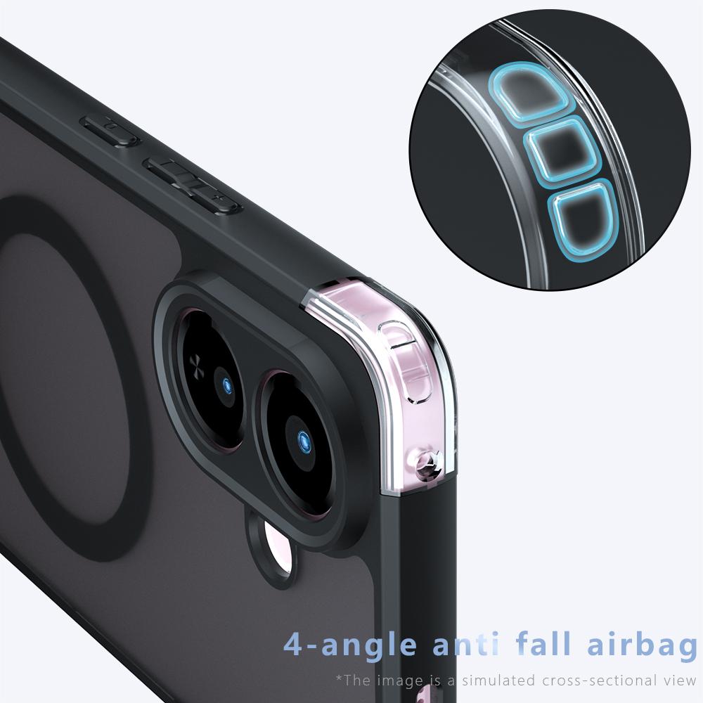 Case For VIVO V60 Lite 4G V50 5G Magnetic Wireless Charging TPU Frame Hard Plastic Translucent Matte Shockproof Phone Back Cover