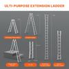 Telescoping Ladder A Frame 19 FT Extension Multi-Function for Homework