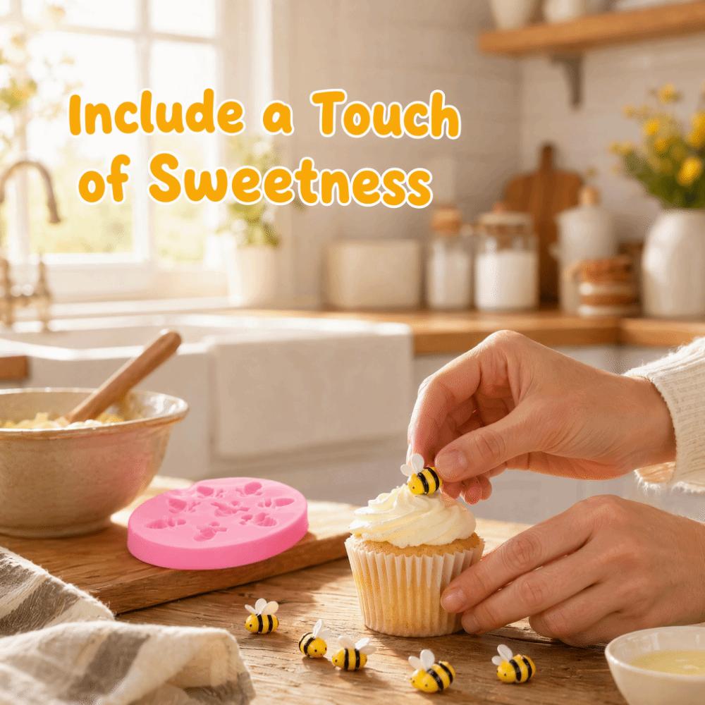 Food Grade Silicone Silicone Cake Mold Bee Design Fondant Cake Mold Cake Decorating