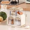 Wutuo Wall-Mounted 6-Compartment Spice Rack Organizer