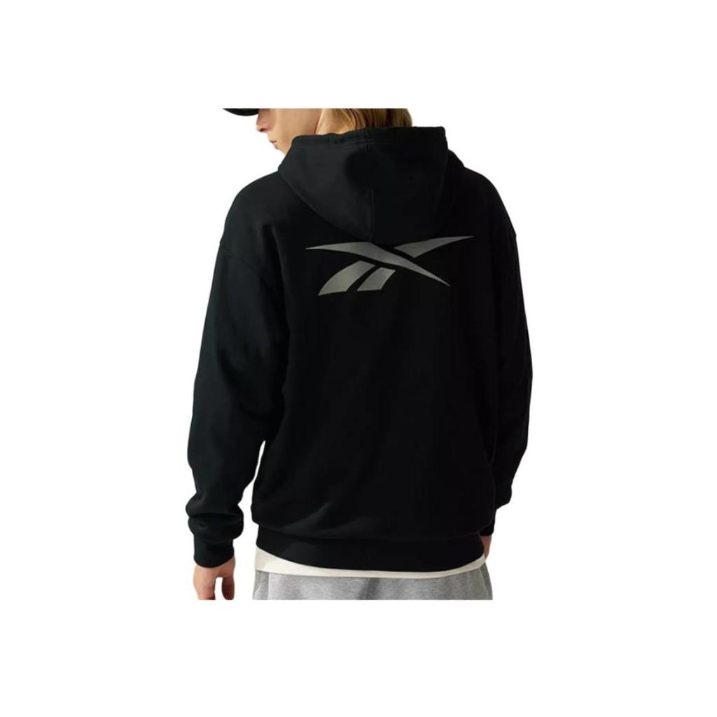 Reebok Logo Casual Fashion Comfortable Hoodie Unisex hoodies Black 24FRE101UGH0