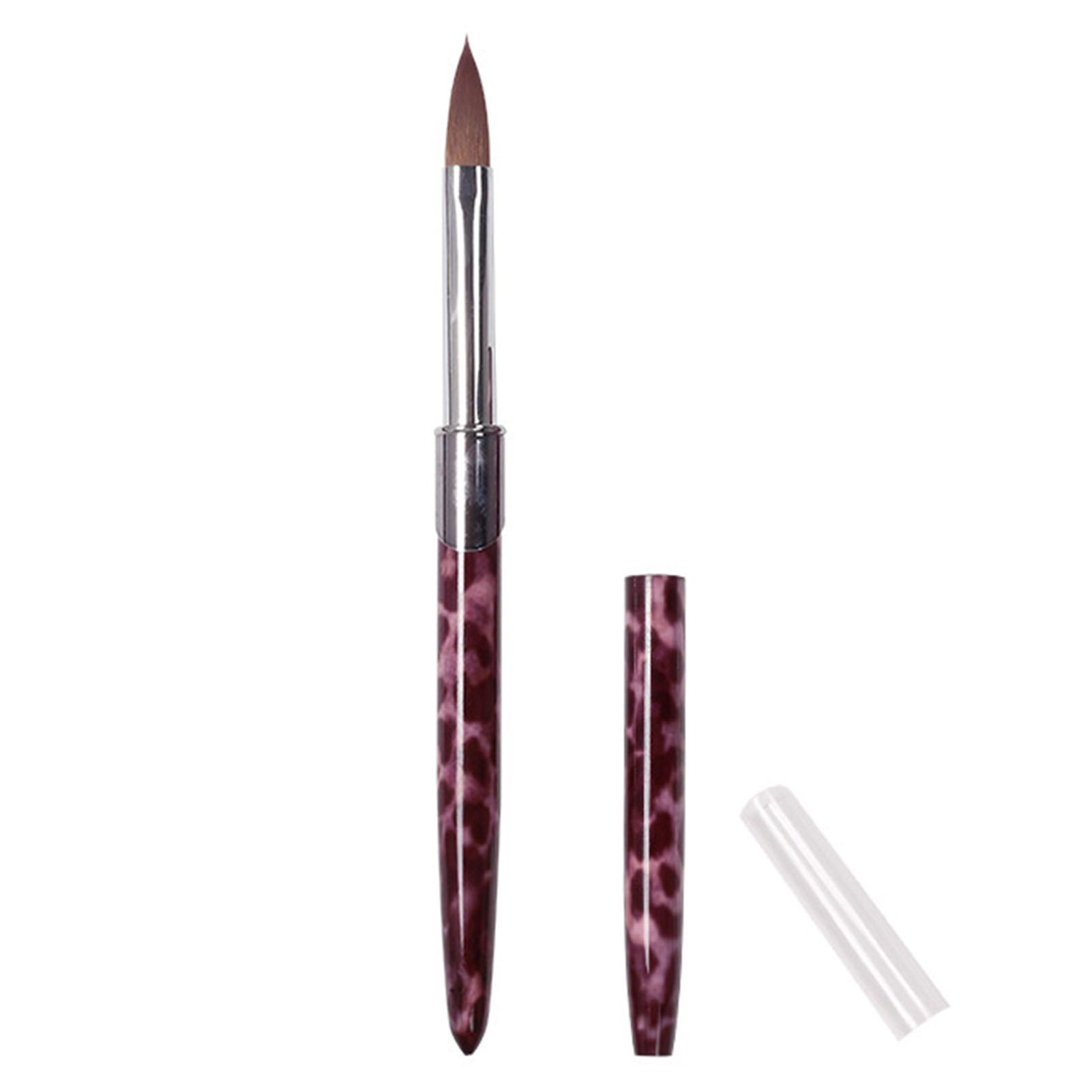 

Акриловая кисть для ногтей Леопардовый принт Медная ручка Стабильная Мягкая Кисть для рисования на ногтях для салона