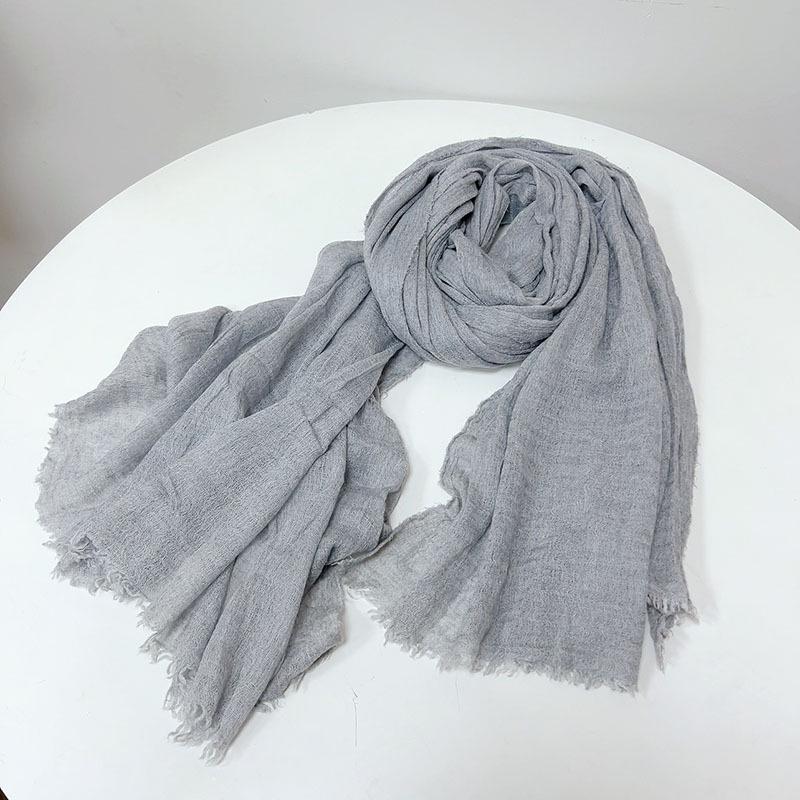 2023 Dark Gray Plus Size Wool Scarf for Women - Long, Warm, Versatile Winter Shawl