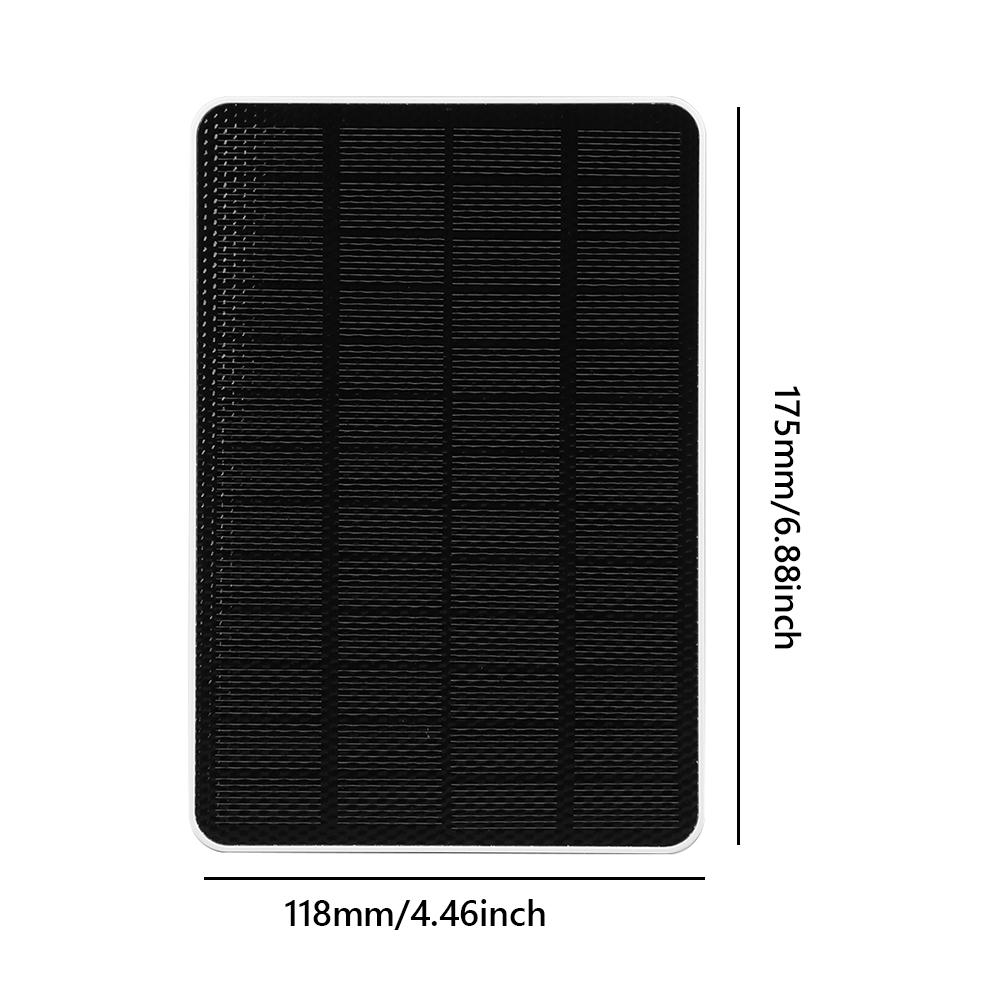 10W Solar Panel Charger with Charging Cable Monocrystalline Portable Solar Panel Wall Mount for Wireless Outdoor Security Camera