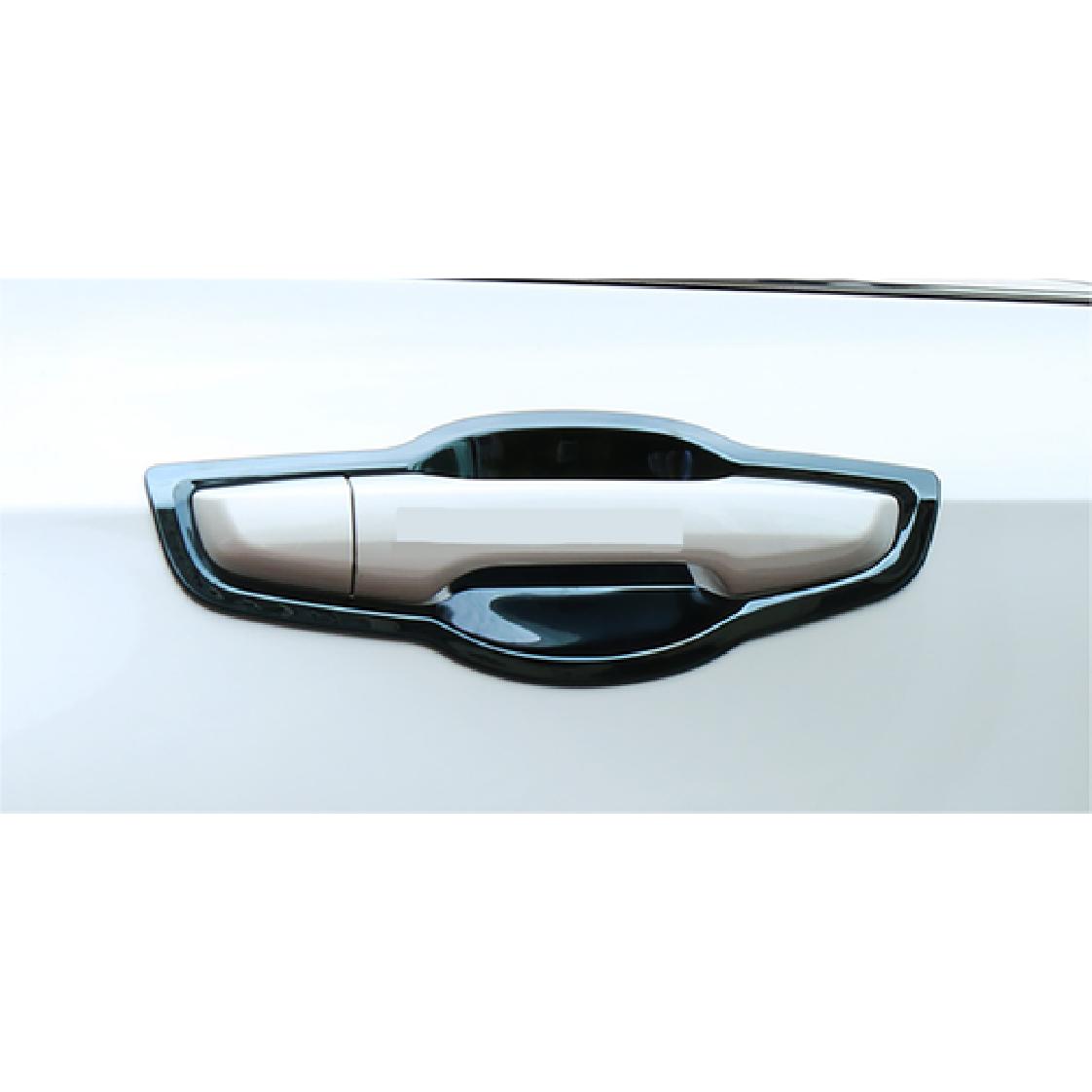 Door Handle Bowl Frame Cover Trim For  Honda CRV CR-V 8pcs Black Titanium