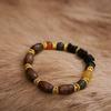 Exquisite Sandalwood & Imitation Hetian Jade Ethnic Prayer Beads Bracelet for Women