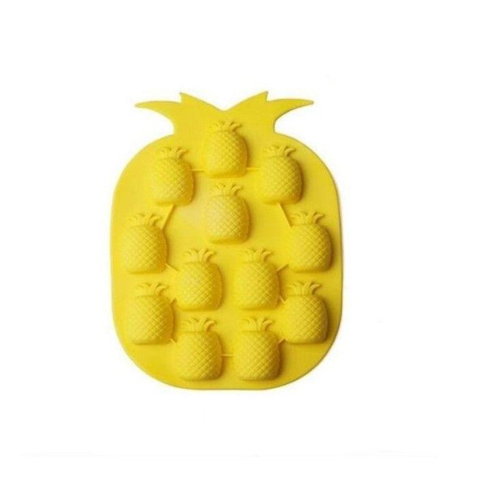 

Bac à Glaçons - Ananas - Silicone - 14 x 18,5 cm - Sans BPA - Jaune