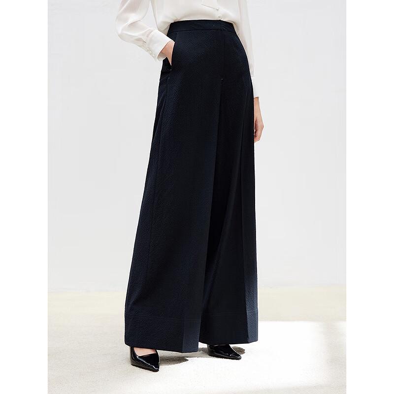 Langzi Women's Wool Blend Straight-Leg Dress Pants