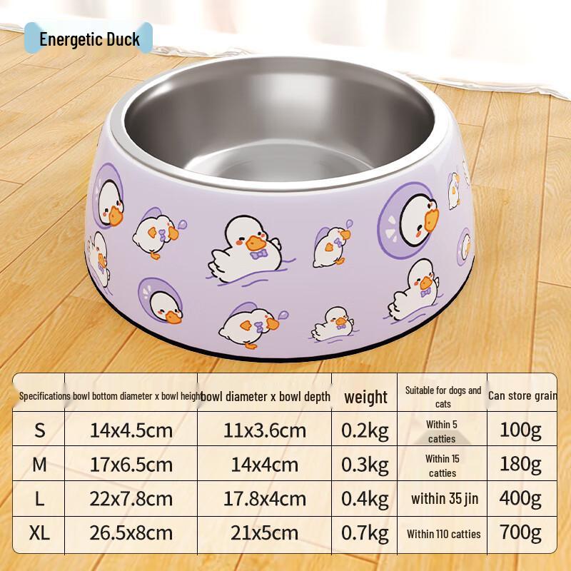 Qio Stainless Steel Anti-Tip Pet Bowl