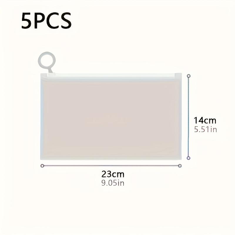 5/10pcs simple and lightweight storage bags, multi-functional zipper makeup bag, suitable for outdoor travel - holiday