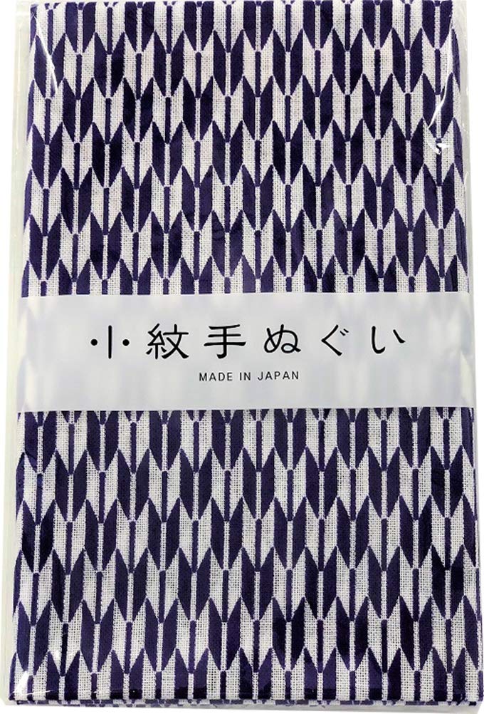 Miyamoto Vyrobeno v Japonsku Tenugui ruka Komon Japonský design Izumi Koubai 33 x 90 cm Pírko šípu 33468 Miyamoto-Ručník (Japonský ručník) (malý vzor)