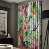 Farbiger Papagei Fenstergardinen Landschaftsgardinen für Wohnzimmer Dekoartikel Wohnzimmer