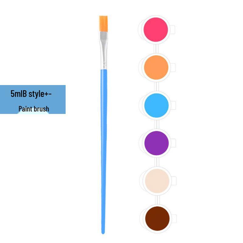 Children's 12-Color Acrylic Paint Set with 6-Piece Art Tools for Painting, Coloring, and Graffiti.