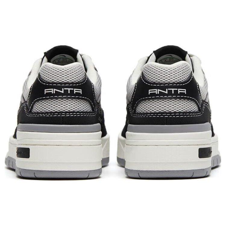 Anta Flame 4.0 Slip Resistant Abrasion Resistant Low top Skateboard Shoes Women's Black White 122328081-3
