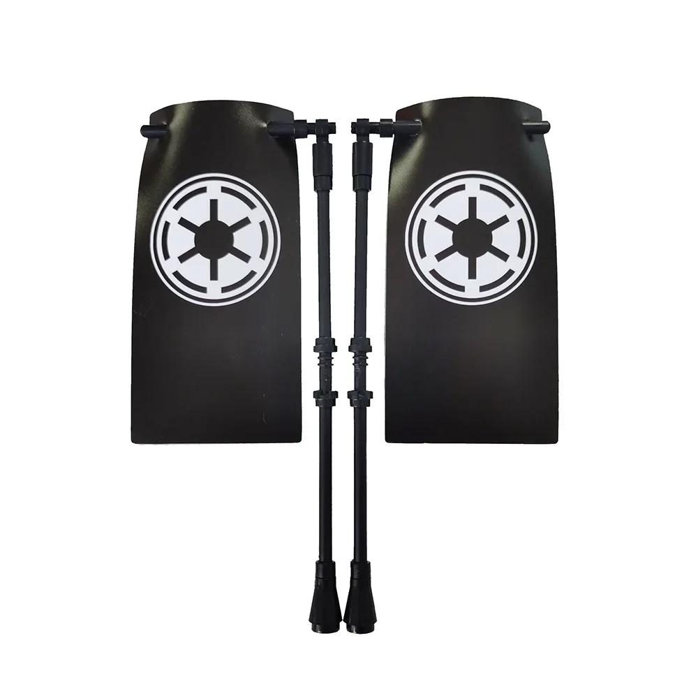 Klocki Budowanie Flag Miasta-Państwa Średniowieczne Postać Wojskowa Flaga Broń Starożytne Święte Cesarstwo Rzymskie Jerozolima Rycerz Świętego Łazarza Legion Zabawka