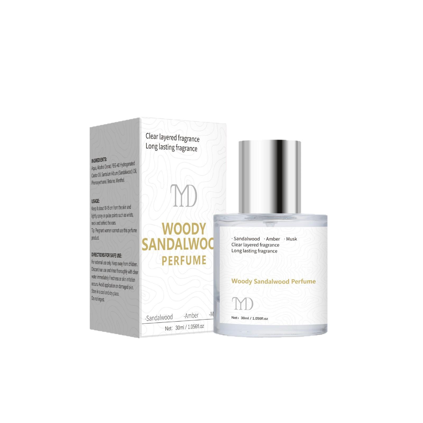 Holziges Sandelholz Parfüm Langanhaltender Duft Tragbares Aroma Unisex Eau de Parfum