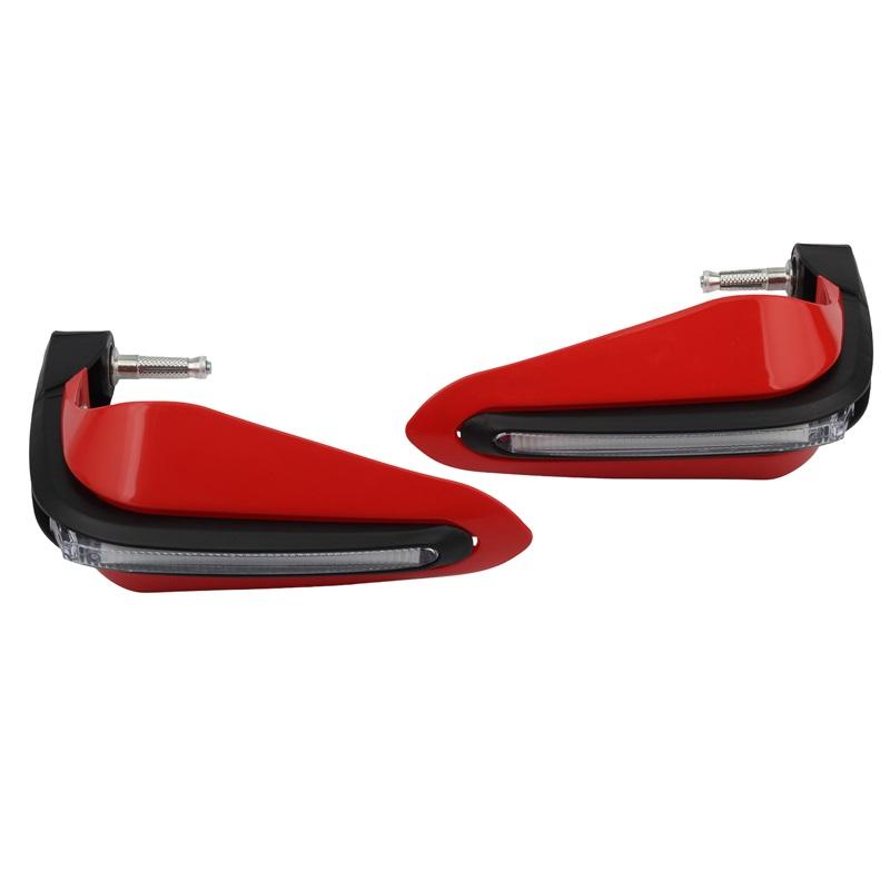 Motorcycle Hand Guard LED Turn Signal Lights Handguard Covers For Most Diameter Handlebar ATV Enduro Motocross Scooters Moped