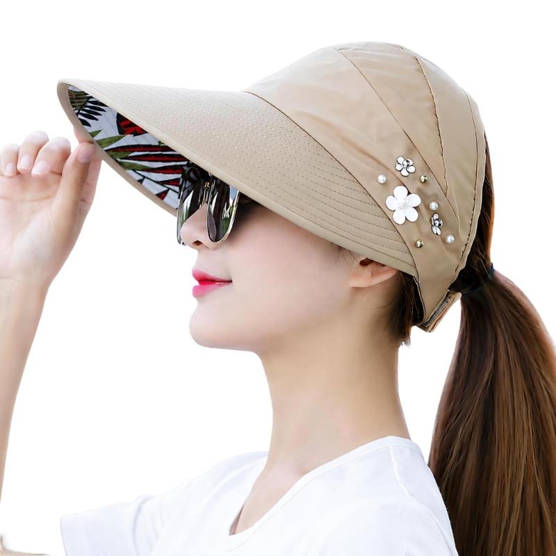 Breathable Open Top Sun Hat with Wraparound Sun Shade and Chin Cord for Hiking Fishing Travel and Summer Walks