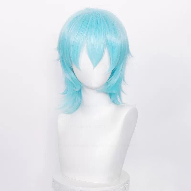 

Профессиональный 37 см короткий парик для косплея с кефалью, парики с волками, 20 цветов, термостойкие синтетические волосы, парики для аниме-игр + шапочка для парика One Size