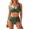 New Bikini Swimsuit Female Sexy High Waist Split Swimsuit Wish Hot Bikini