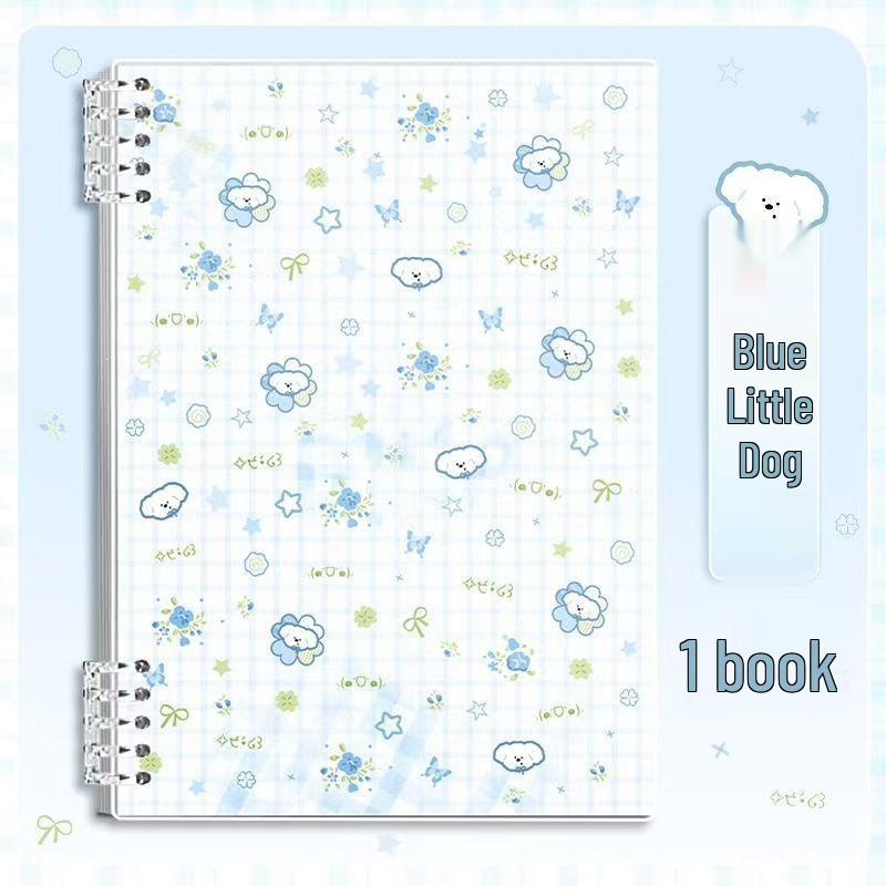 B5 Cute Pet Floral Loose-Leaf Notebook - Student Diary in INS Style, A5, Soft Cover, Refillable Pages