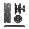 Marine Boat Fishfinder Bracket 360 Degree Depth Sounder Base Mount Universal Transducer Bracket Fishes Finder Mount GPS Plate