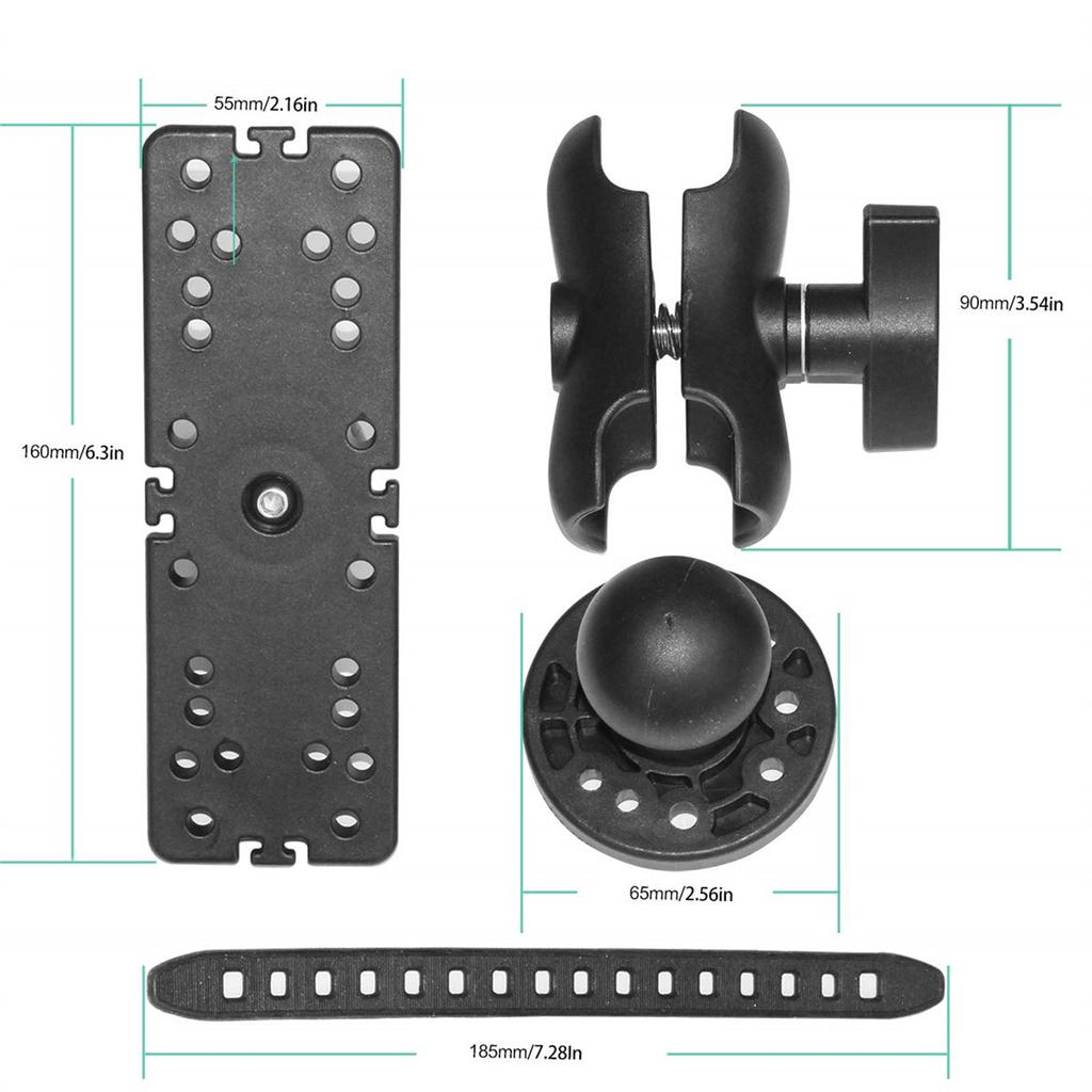 Marine Boat Fishfinder Bracket 360 Degree Depth Sounder Base Mount Universal Transducer Bracket Fishes Finder Mount GPS Plate