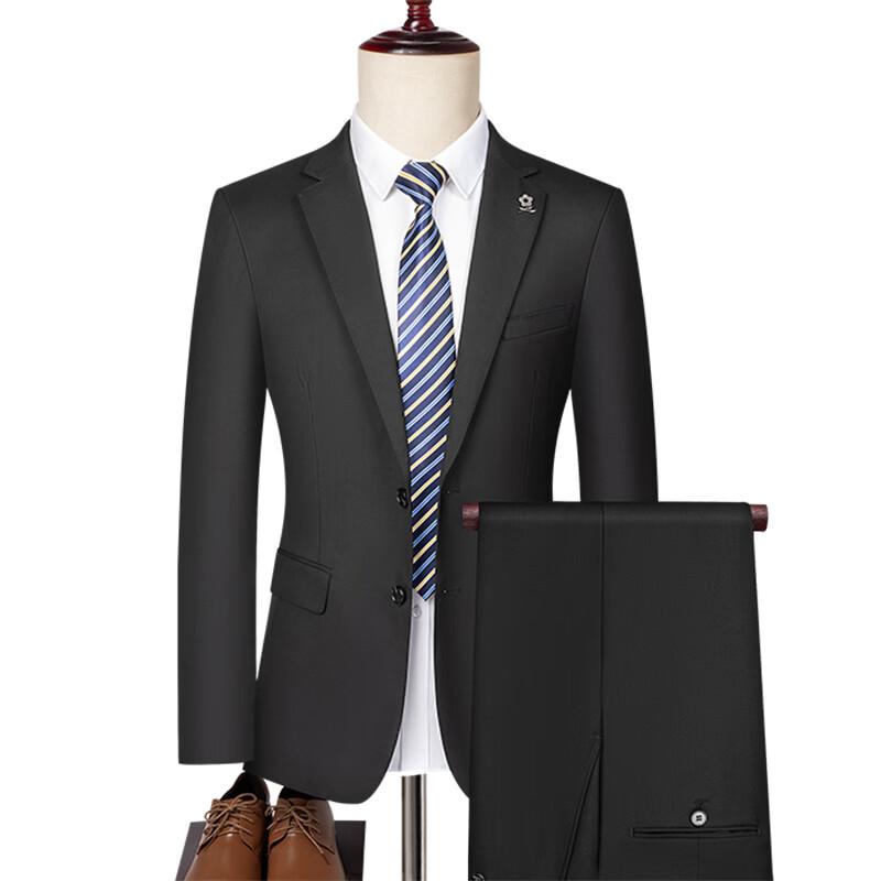 MONTAGUT Men's 70% Wool Business Suit Set